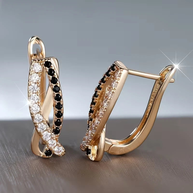 Elegante Ohrringe – 18 Karat vergoldet Creolen