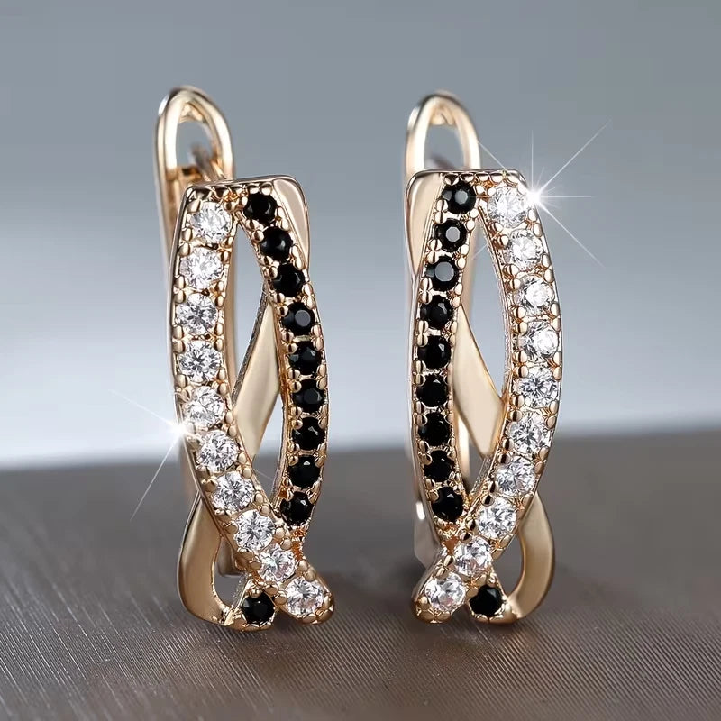 Elegante Ohrringe – 18 Karat vergoldet Creolen
