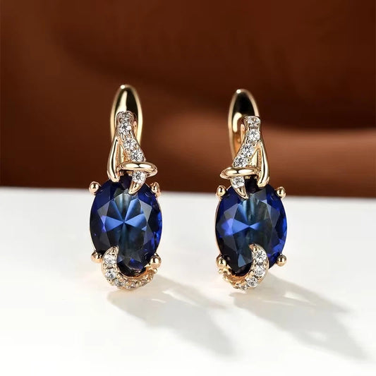 Elegante Ohrringe – 18 Karat vergoldet Creolen