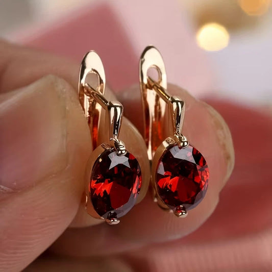 Elegante Ohrringe – 18 Karat vergoldet Creole