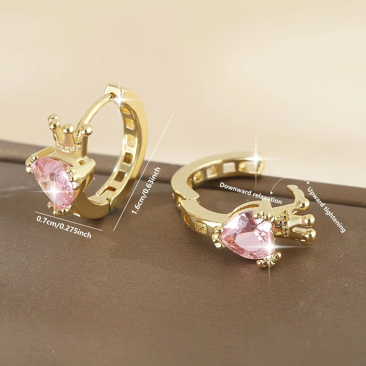 Elegante Ohrringe – 18 Karat vergoldet - Creolen
