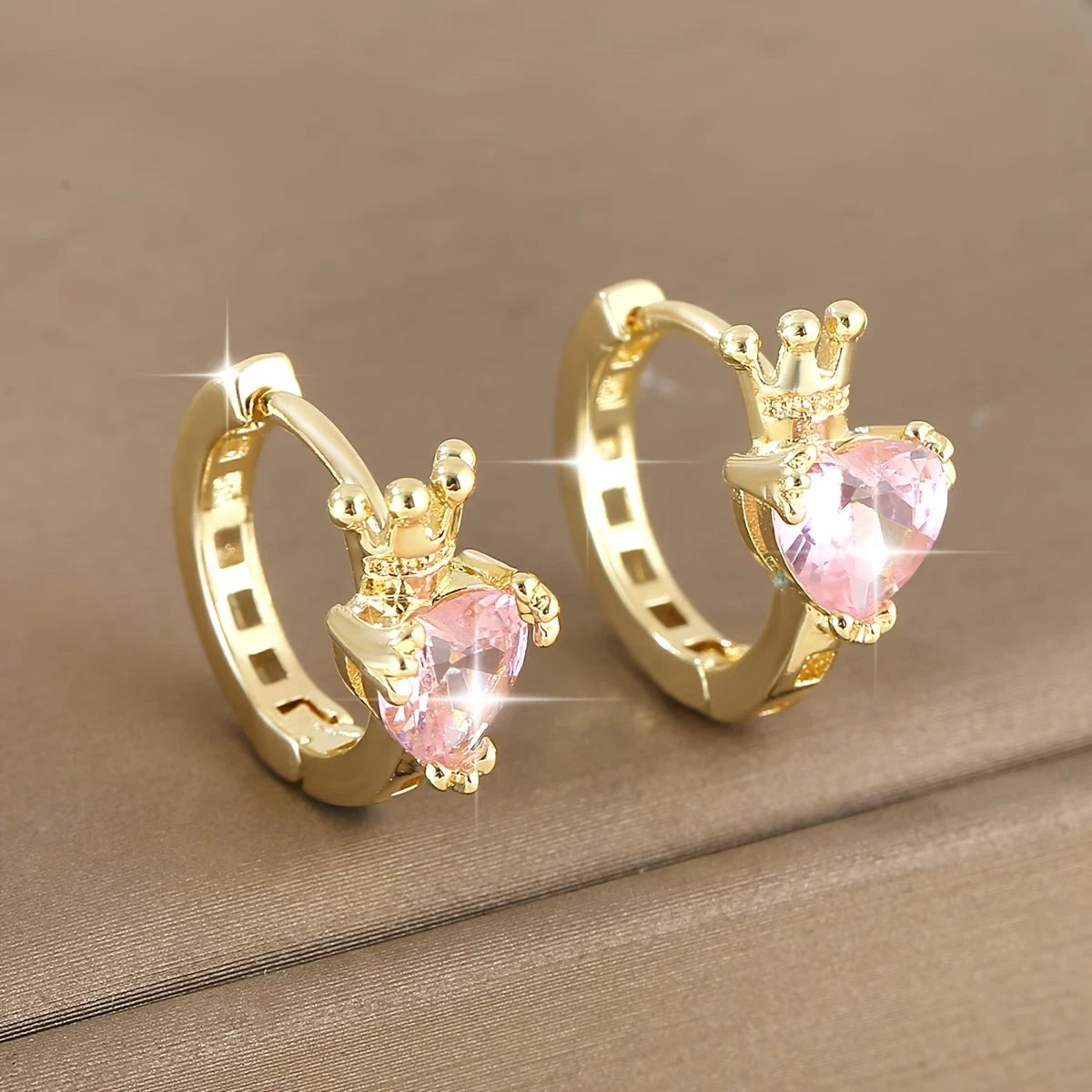 Elegante Ohrringe – 18 Karat vergoldet - Creolen