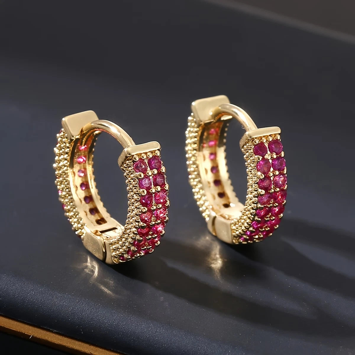 Elegante Ohrringe – 18 Karat vergoldet - Creolen 1,3cm