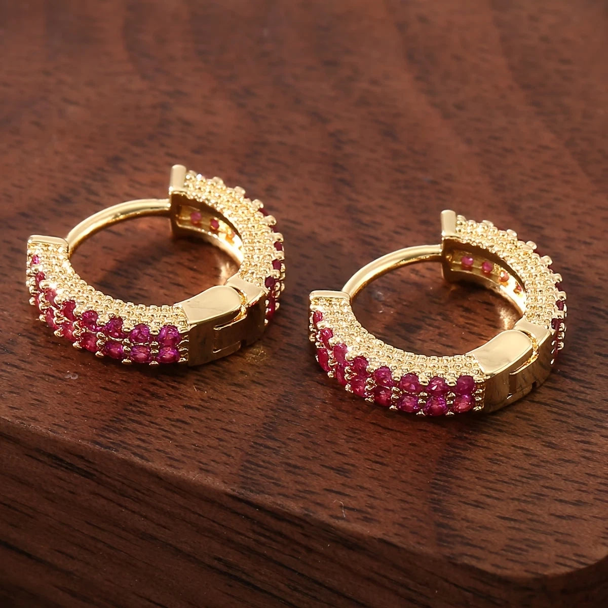 Elegante Ohrringe – 18 Karat vergoldet - Creolen 1,3cm