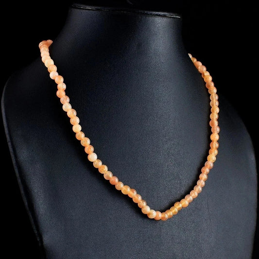 Echte Aventurin Kette 21 Zoll – Genuine Aventurine Edelsteinkette 4 mm – 123 ct