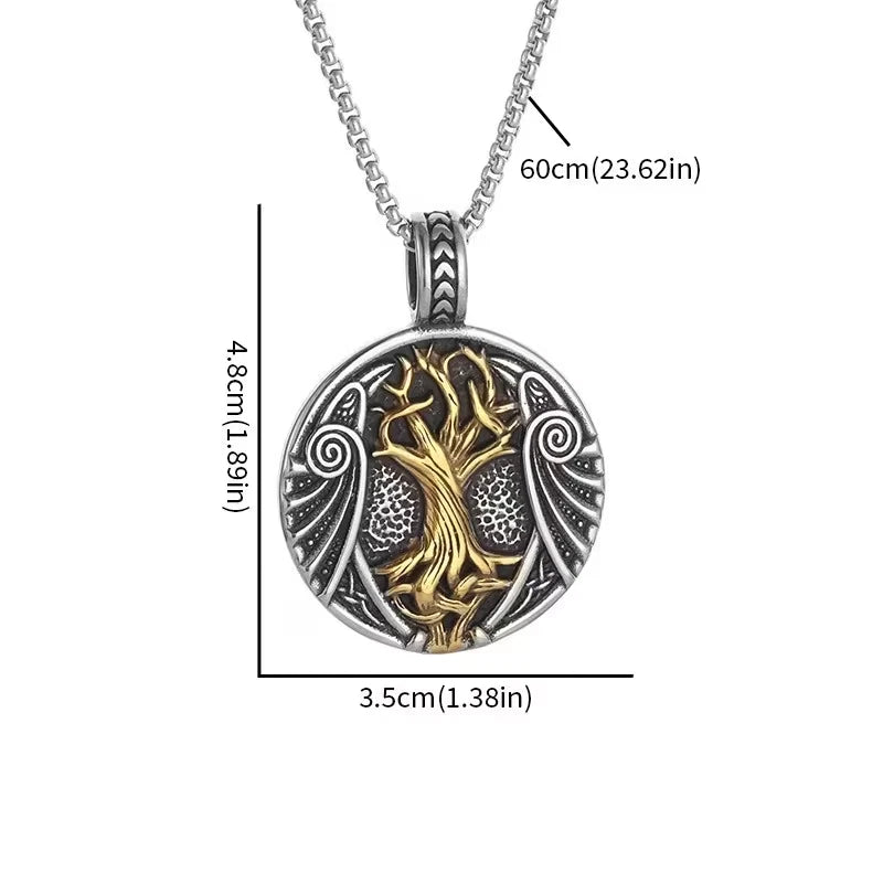 Wikinger Halskette Edelstahl Mjölnir Kette 60cm Nordisch Viking