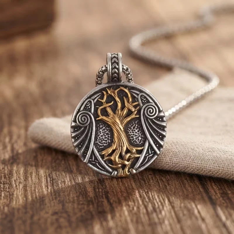 Wikinger Halskette Edelstahl Mjölnir Kette 60cm Nordisch Viking