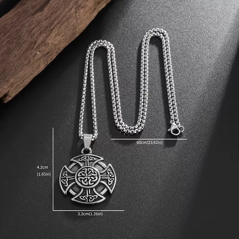 Wikinger Halskette Edelstahl Mjölnir Kette 60cm Nordisch Viking