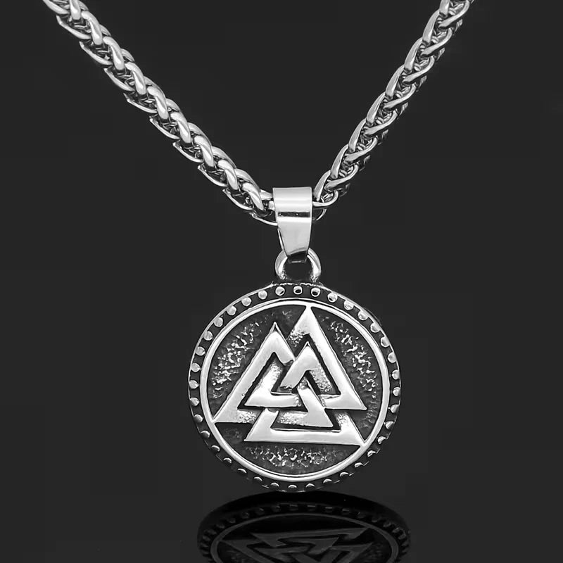 Wikinger Halskette Edelstahl Mjölnir Kette 60cm Nordisch Viking