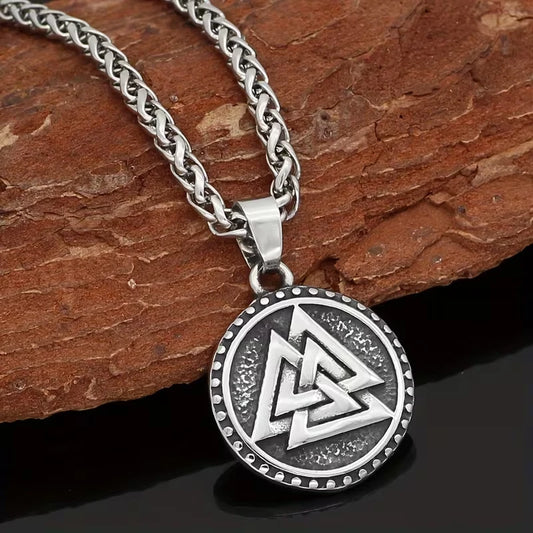 Wikinger Halskette Edelstahl Mjölnir Kette 60cm Nordisch Viking