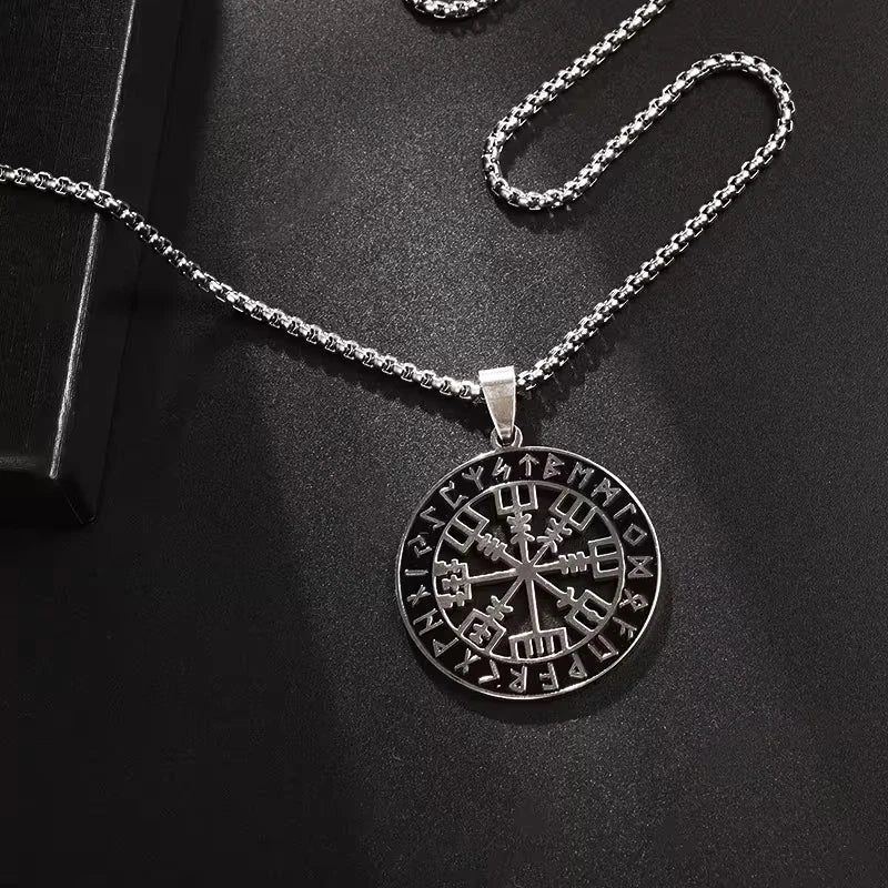 Wikinger Halskette Edelstahl Mjölnir Kette 60cm Nordisch Viking