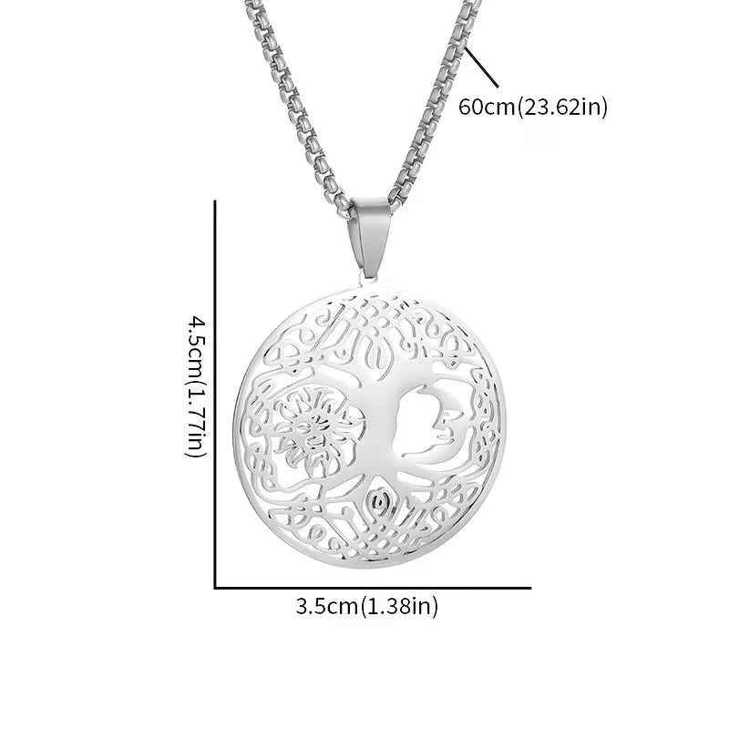 Wikinger Halskette Edelstahl Mjölnir Kette 60cm Nordisch Viking