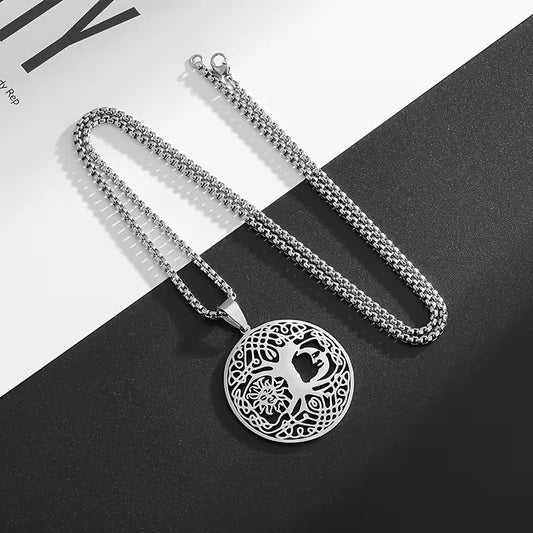 Wikinger Halskette Edelstahl Mjölnir Kette 60cm Nordisch Viking