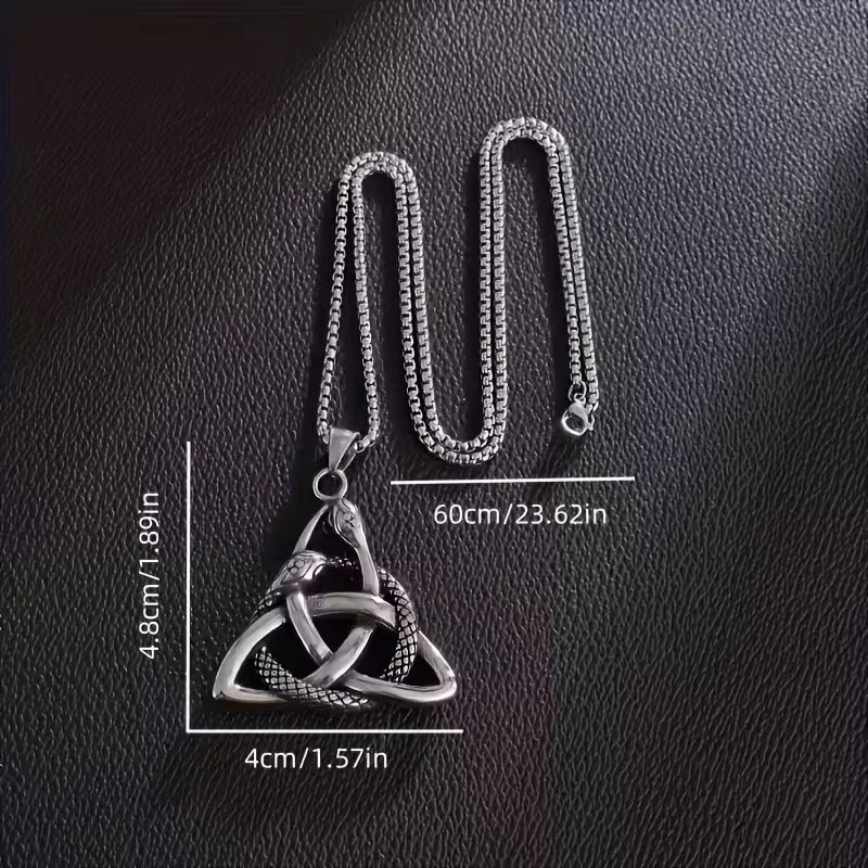 Wikinger Halskette Edelstahl Mjölnir Kette 60cm Nordisch Viking