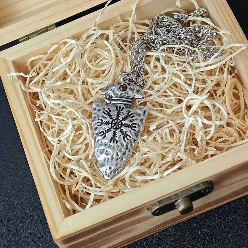 Wikinger Halskette Edelstahl Mjölnir Kette 60cm Nordisch Viking