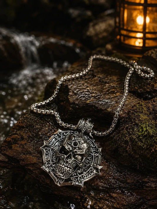 Wikinger Halskette Edelstahl Mjölnir Kette 60cm Nordisch Viking